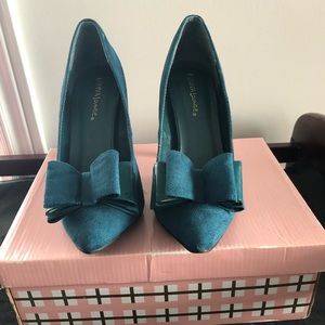 Teal Suede Pumps